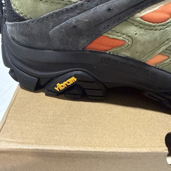 Merrell Mens Moab 3 Vista Mid Waterproof Suede Hiking Boot Mosstone - 7 Wide - Picture 3 of 9